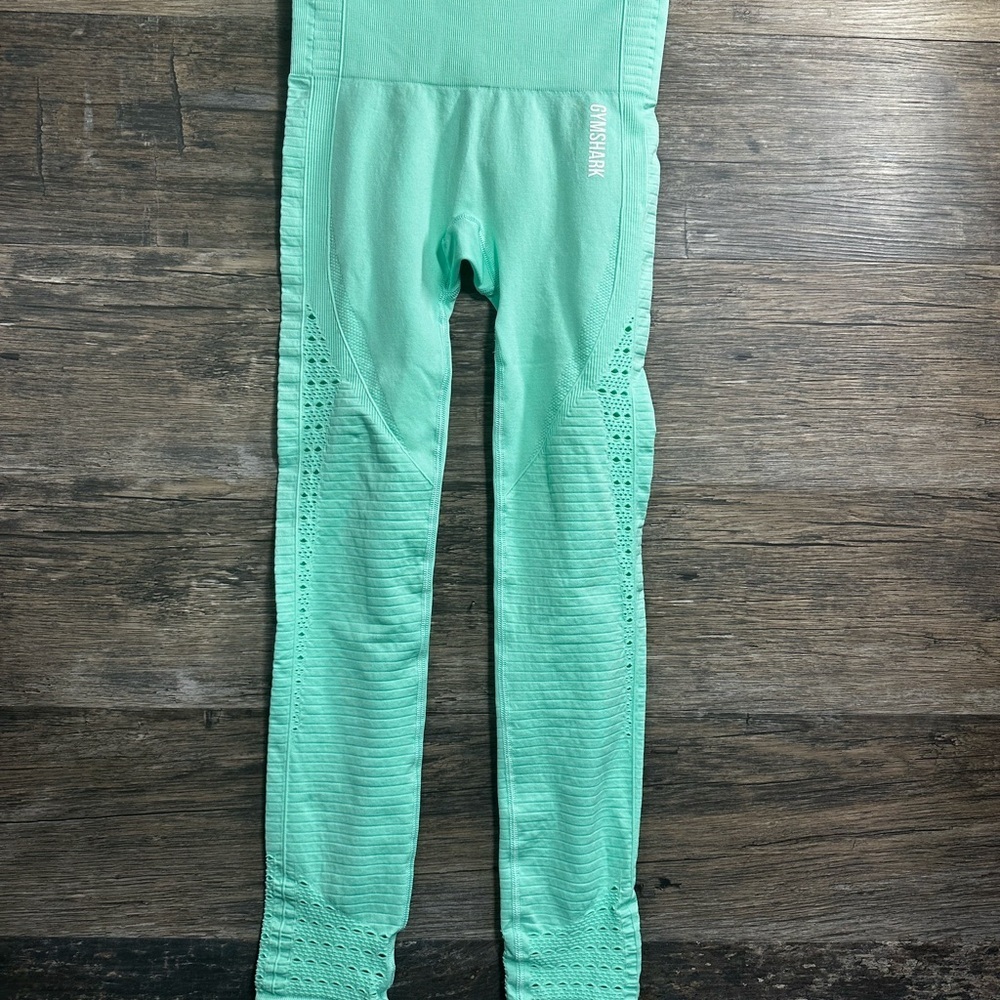 Gymshark Mint Green High‎ Waist Performance Leggings
